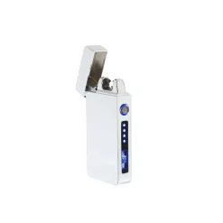 Flameless Flip Top Lighter Silver
