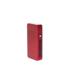 Flameless Flip Top Lighter Red Satin