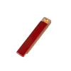 Flameless Rectangular Metal Trim Lighter Red