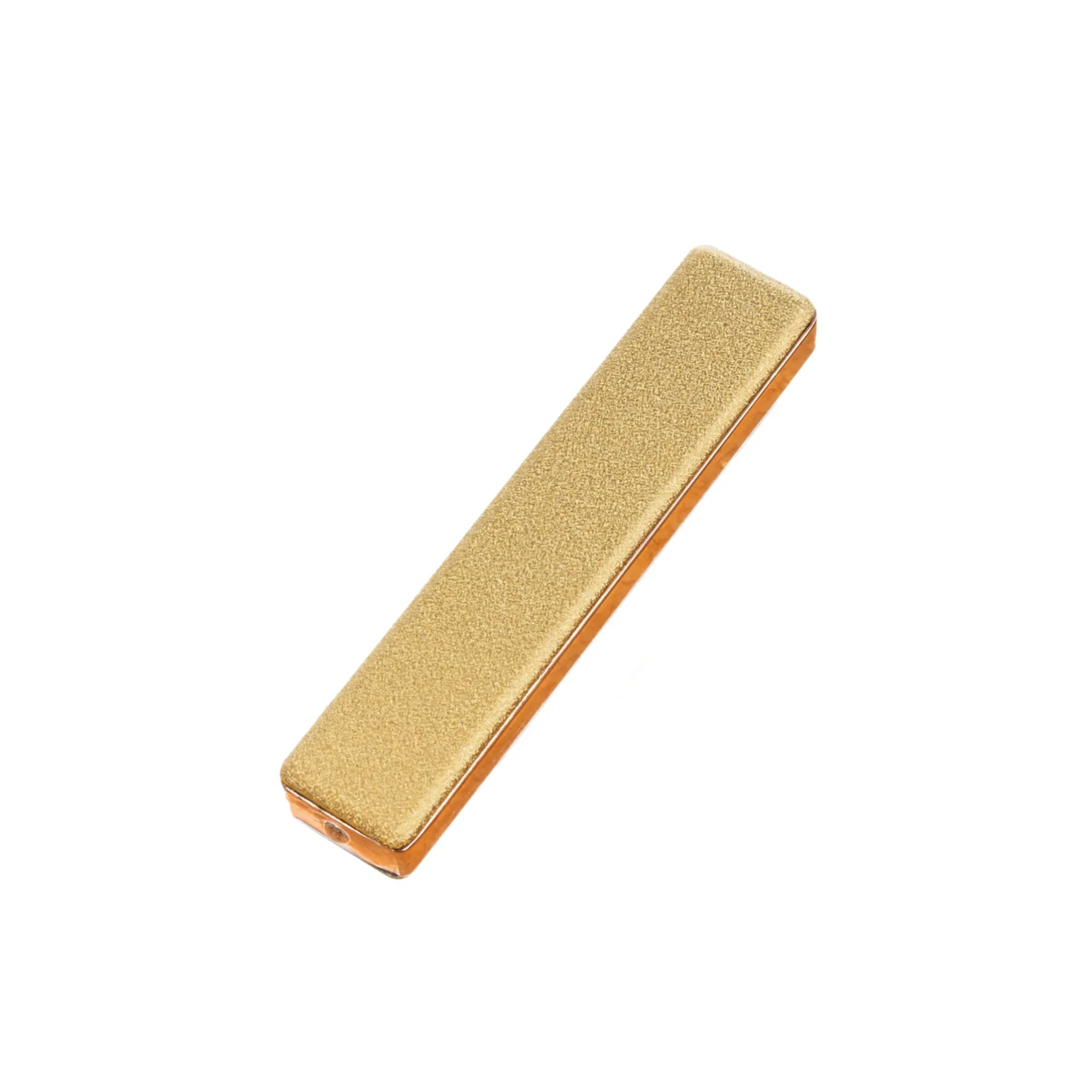 Flameless Rectangular Metal Trim Lighter Gold