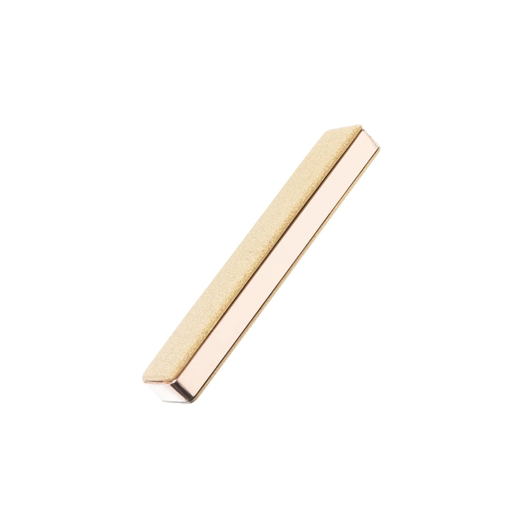 Flameless Rectangular Metal Trim Lighter Gold