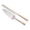 Galaxy Rose Gold Cake Knife & Server Set