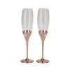 Galaxy Rose Gold Champagne Flutes Set