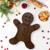 Gingerbread Man Acacia Wood Board - 15" x 11.5"