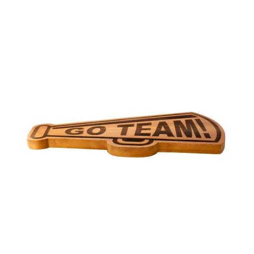 Go Team Megaphone Wood Board - 9.25" x 16"
