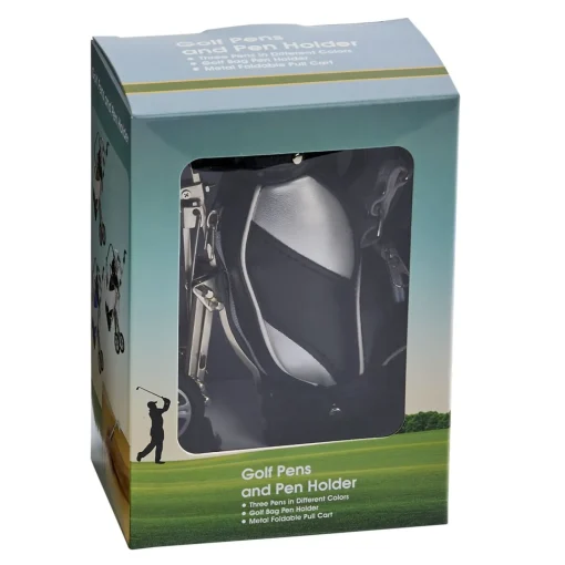 Golf Cart Style Pen Set & Holder