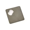 Grey Leatherette Coaster with Bottle Opener - 4" Square
