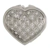 Heart Compact W/crystals, Np 2 3/8