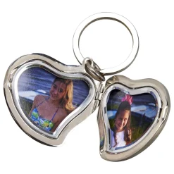 Heart Shaped Locket Keychain