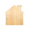 House Shaped Pine Wood Board - 13" x 14"