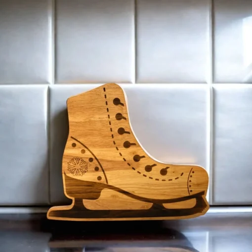 Ice Skates Wood Board - 12.5" x 15"