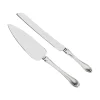 Knife & Server Set With 2-tone Handles