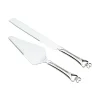 Knife & Server Set With Double Heart Handles