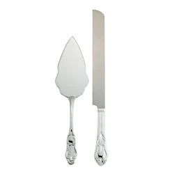 Knife & Server Set With Fiddle Shaped Handles