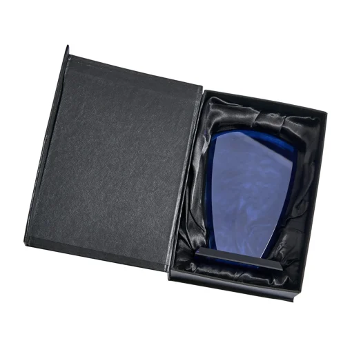 Large Cobalt Shield Trophy, 8.5"
