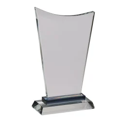 Large Wave Trophy 11.5" H With Black Highlight On Base