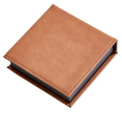 Leatherette Box Caramel 1.5" X 4.75" Sq
