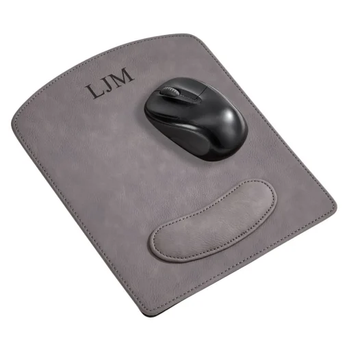 Leatherette Mouse Pad Grey 9.75" X 8"