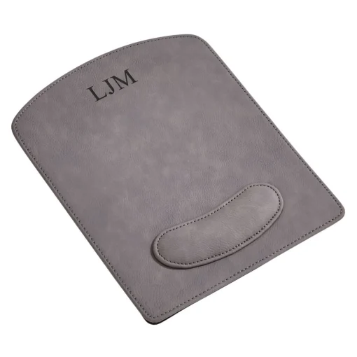 Leatherette Mouse Pad Grey 9.75" X 8"