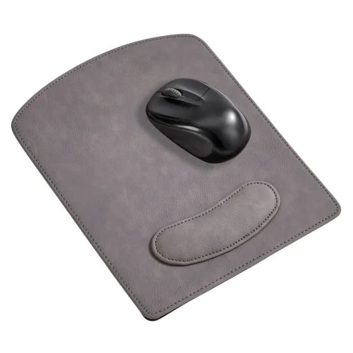 Leatherette Mouse Pad Grey 9.75" X 8"