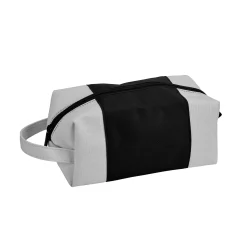 Leatherette/Canvas Black Travel Kit