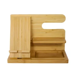 Light Wood Charging Shelf/Valet