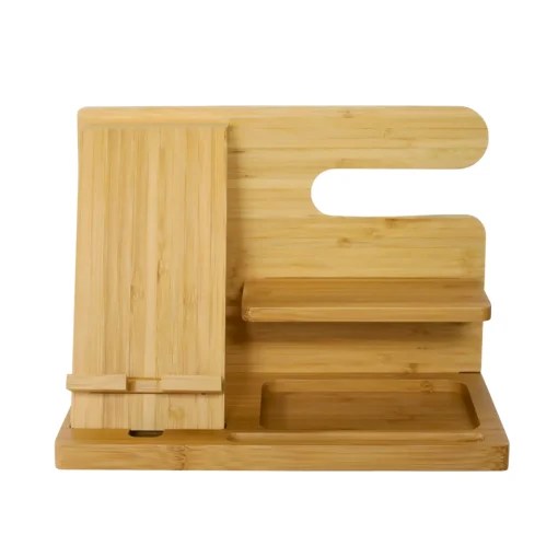 Light Wood Charging Shelf/Valet