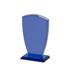 Medium Cobalt Shield Trophy, 7.5"