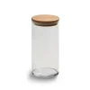 Medium Round Glass Storage Container with Bamboo Lid