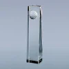 Optic Crystal Golf Ball Obelisk, 6.25"