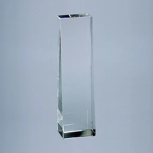 Optic Crystal Obelisk, 7.75" Ht