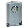 Optic Crystal Semi-circular Clock