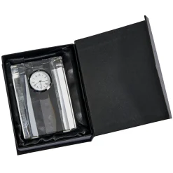 Optic Crystal Semi-circular Clock
