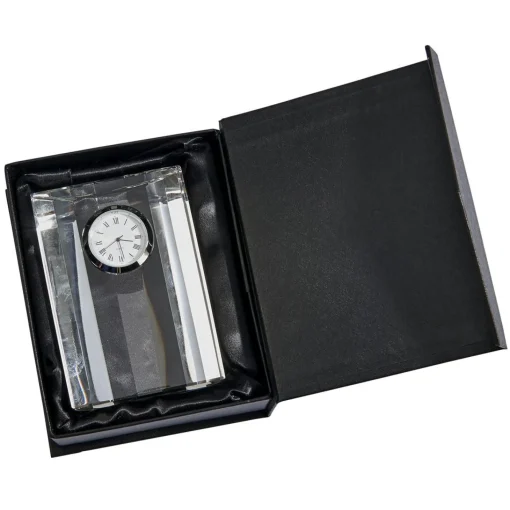 Optic Crystal Semi-circular Clock