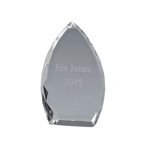 Optic Crystal Trophy Point, 7" Ht
