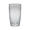 Optic Crystal Vase With Medallion Ll Pattern, 7.75"
