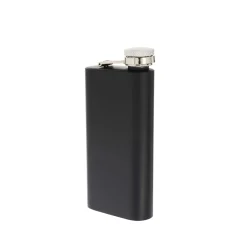 6 oz Black Stainless Steel Pocket Flask