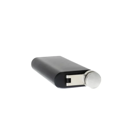 6 oz Black Stainless Steel Pocket Flask