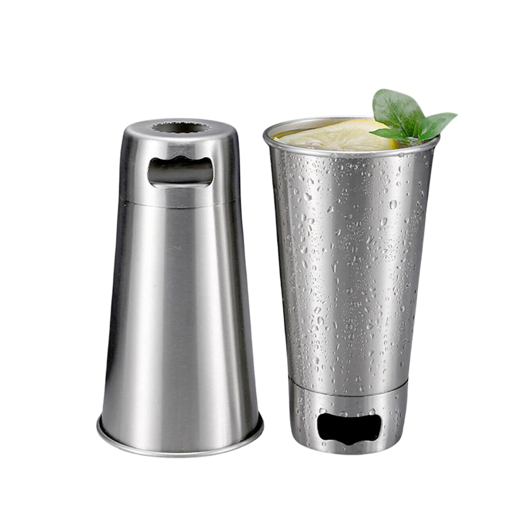16 Oz Stainless Steel Cup with Dual Bottle Openers