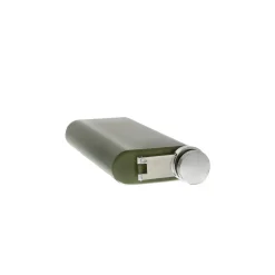 6 oz Stainless Steel Green Pocket Flask