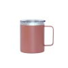 12 Oz Stainless Steel Travel Mug with Handle - Dusty Rose