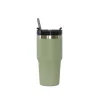 20 Oz Stainless Steel Tumbler with Straw - Sage Green