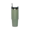 30 Oz Stainless Steel Tumbler with Straw - Sage Green