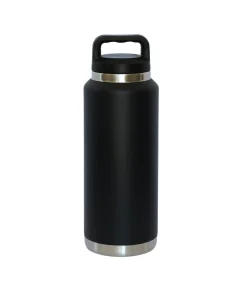 36 Oz Stainless Steel Twist-Off Cap Water Bottle - Black