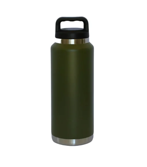 36 Oz Stainless Steel Twist-Off Cap Water Bottle - Dark Green