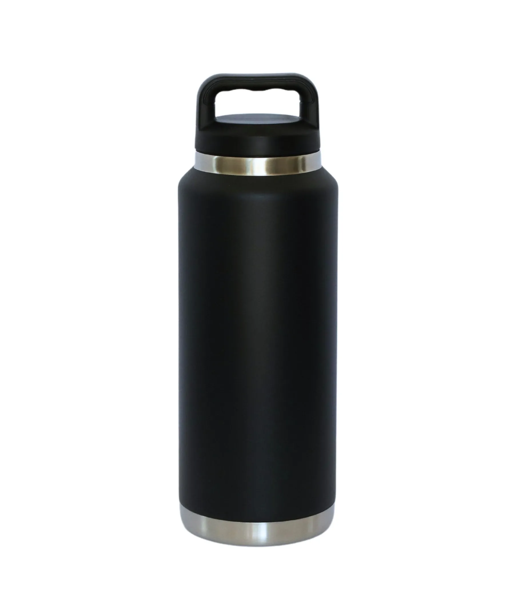 36 Oz Stainless Steel Twist-Off Cap Water Bottle - Black