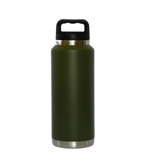 36 Oz Stainless Steel Twist-Off Cap Water Bottle - Dark Green