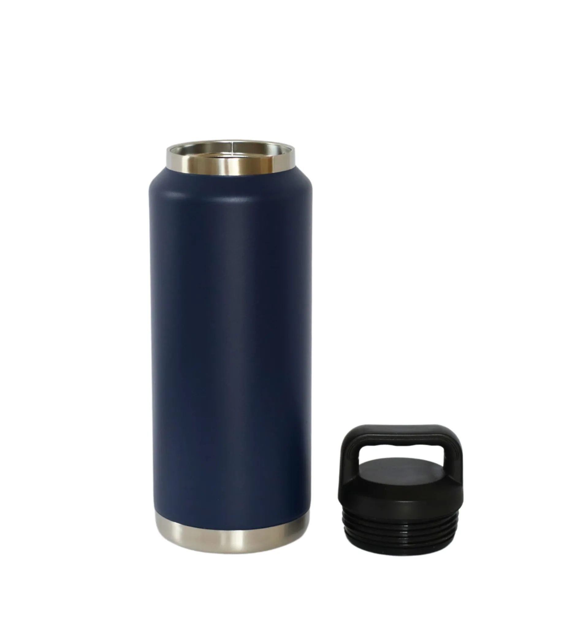 36 Oz Stainless Steel Twist-Off Cap Water Bottle - Navy