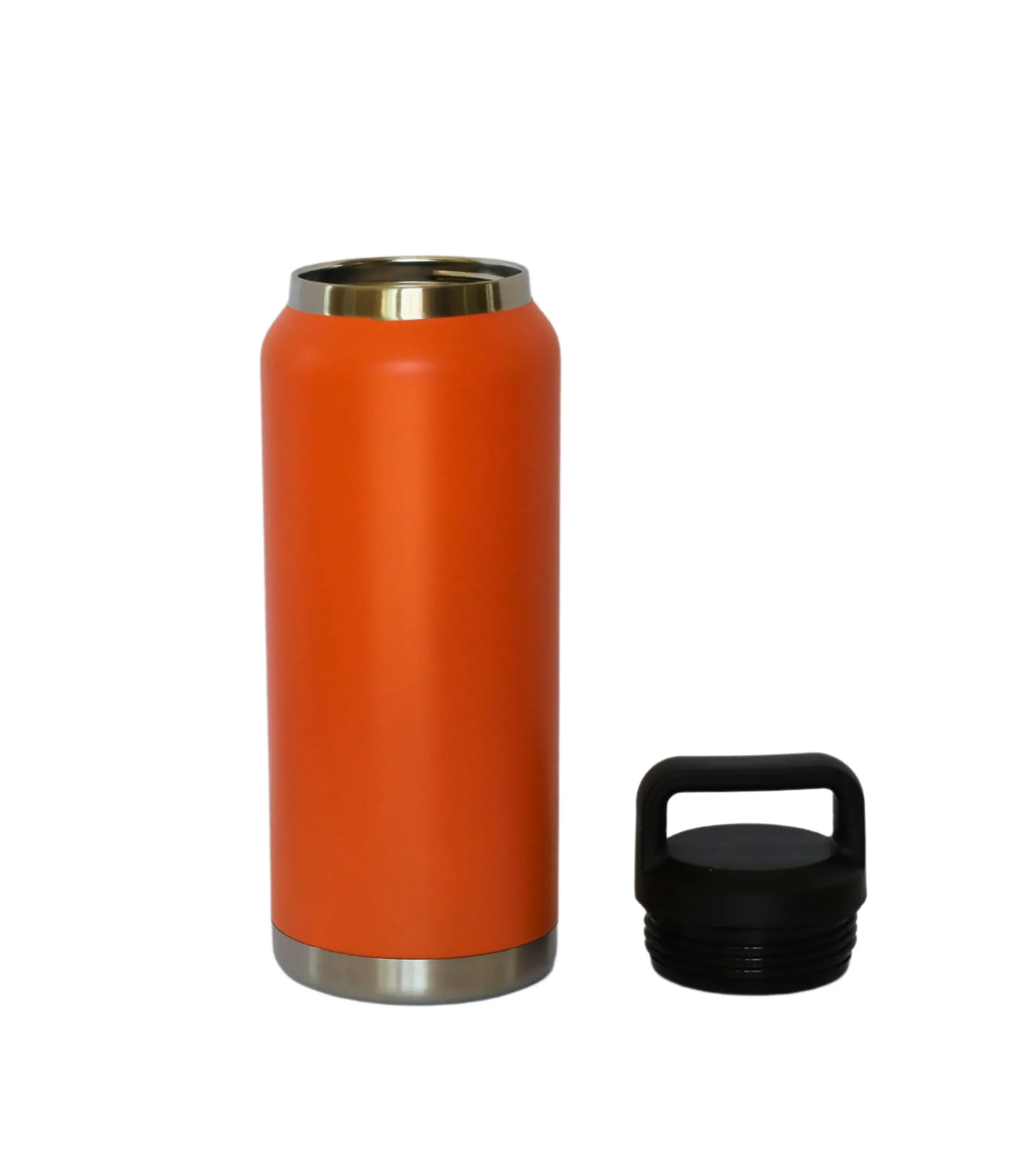 36 Oz Stainless Steel Twist-Off Cap Water Bottle - Orange
