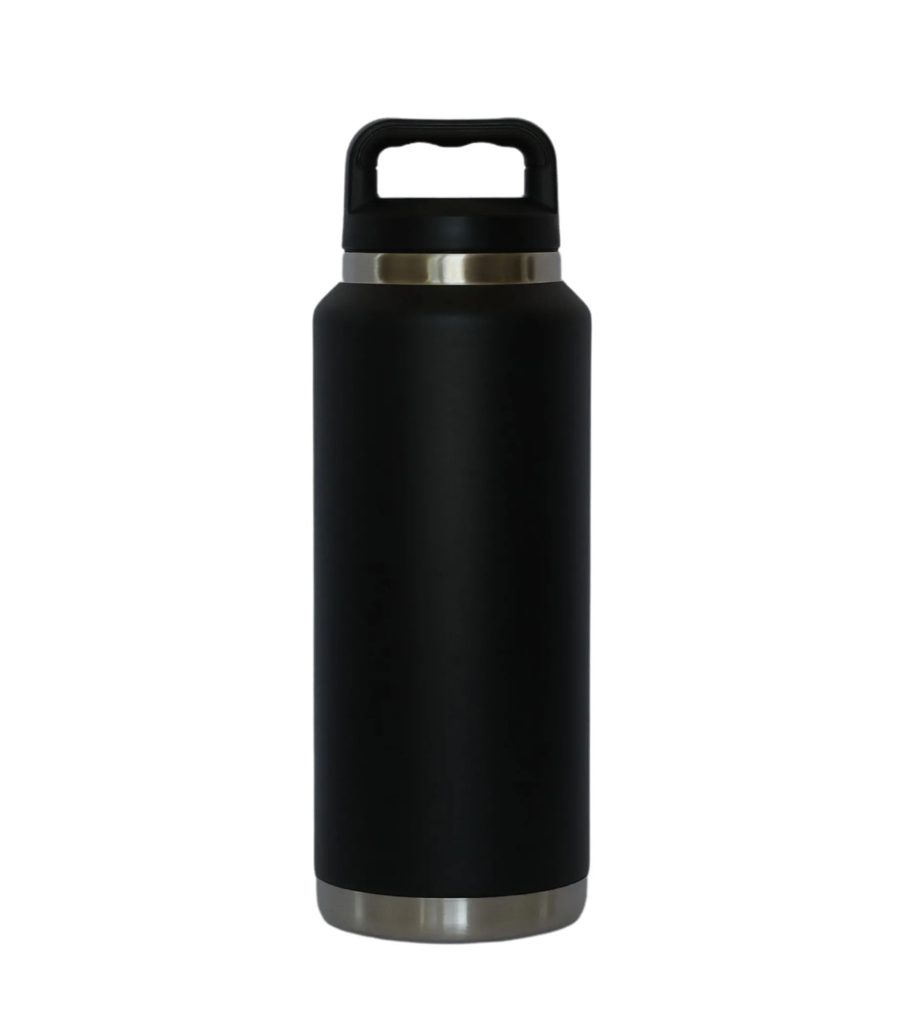 36 Oz Stainless Steel Twist-Off Cap Water Bottle - Black